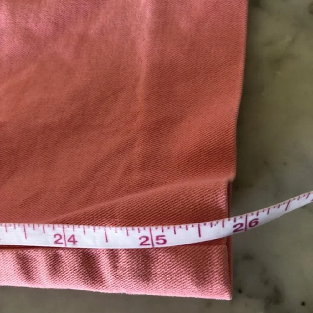 TALBOTS Stretch Pink Cotton Chino Ankle Pants 12 - Picture 15 of 16